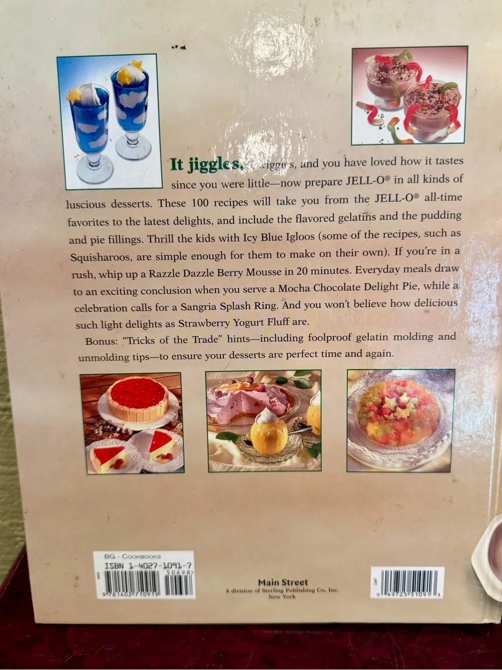 The Magic of JELL-O Cookbook (2001) Hardcover – 100 Recipes Celebrating 100 Year